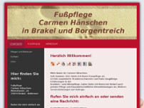 Fusspflege Carmen Hänschen website screenshot