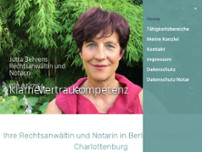 Jutta Behrens Rechtsanwältin & Notarin Berlin website screenshot