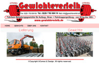 STRABO Gewichteverleih website screenshot