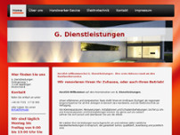 G. Dienstleistungen website screenshot