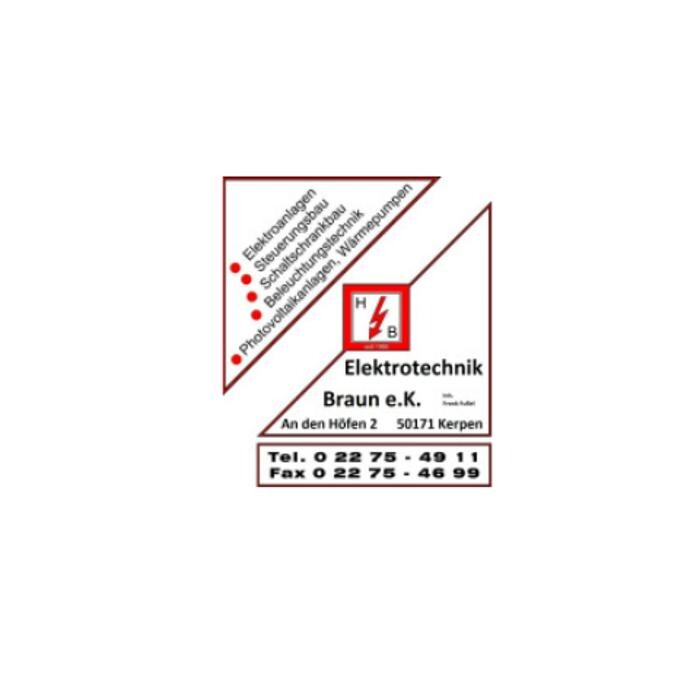 Elektrotechnik Braun e. K. Logo