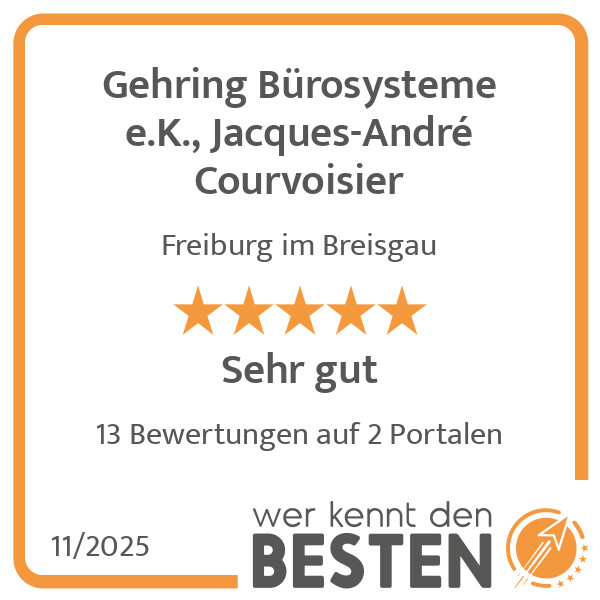 Bilder Gehring Bürosysteme e.K., Jacques-André Courvoisier