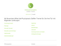 Physiotherapie Steffen Tremel website screenshot