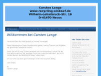 Carsten Lange website screenshot