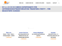 TRANSFORM-First website screenshot