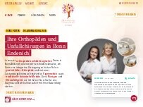 Website Screenshot Doris Foster - Praxis für Orthopädie & Unfallchirurgie