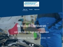 Website Screenshot Gebhard & Partner Gbr