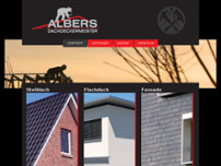 Albers Dachdeckermeister website screenshot
