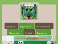 Kindertagespflege Traumzauberbaum website screenshot