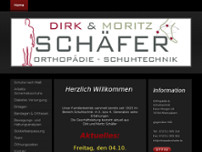 Orthopädie Schuhtechnik website screenshot