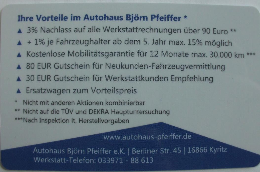 Bilder Autohaus Björn Pfeiffer e.K.