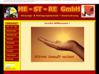 Wärmetechnik ME-ST-RE GmbH website screenshot