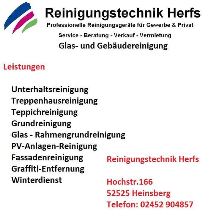 Bilder Reinigungstechnik Herfs