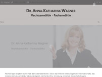 Rechtsanwältin Wagner website screenshot