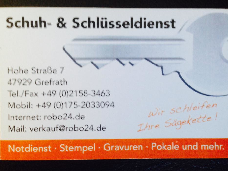 RoBo Schuh & Schlüsseldienst Grefrath Logo