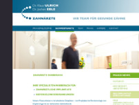 Zahnärzte Biberach Dr. Eble & Dr. Ulrich website screenshot