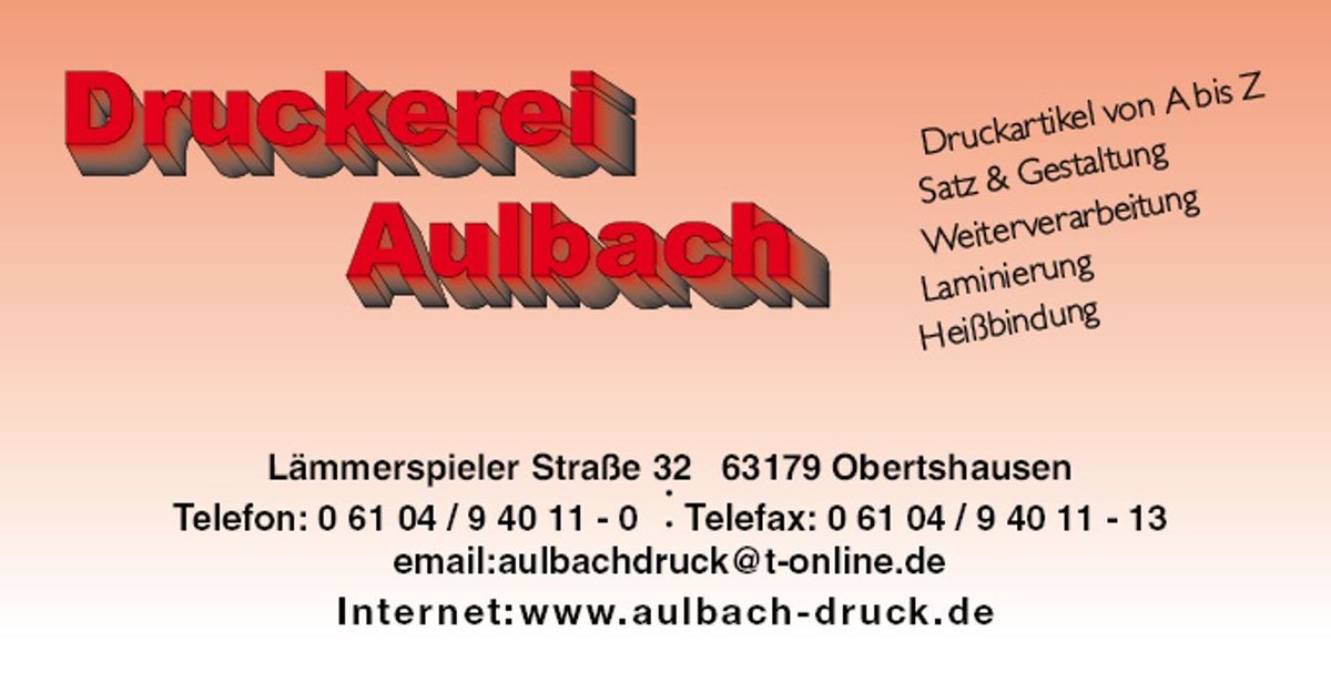 Bilder Druckerei Aulbach