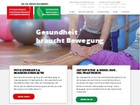 Website Screenshot Praxis für Krankengymnastik Silvia Weiss Brummer