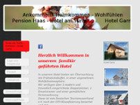 Pension Haas Hotel am Turm website screenshot