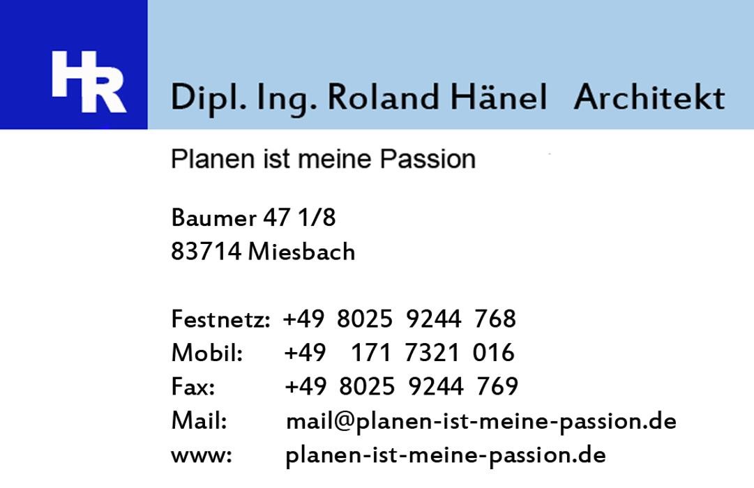 Bilder Architekt Dipl. Ing. Roland Hänel