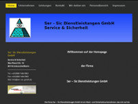 Ser-Sic Dienstleistungen GmbH website screenshot