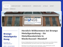 Brungs Metallgestaltung website screenshot