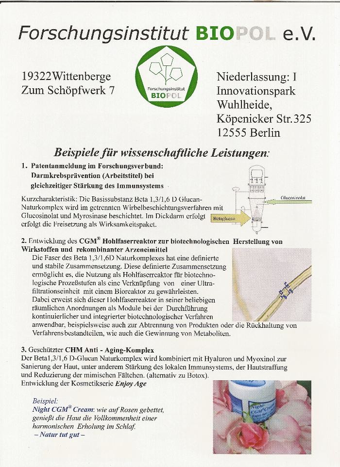 Bilder Forschungsinstitut Biopol e.V.