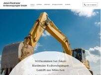 Website Screenshot Jakob Riedmaier Erdbewegungen GmbH