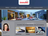 immoMit, Immobilien Mitra Küpper+Partner website screenshot