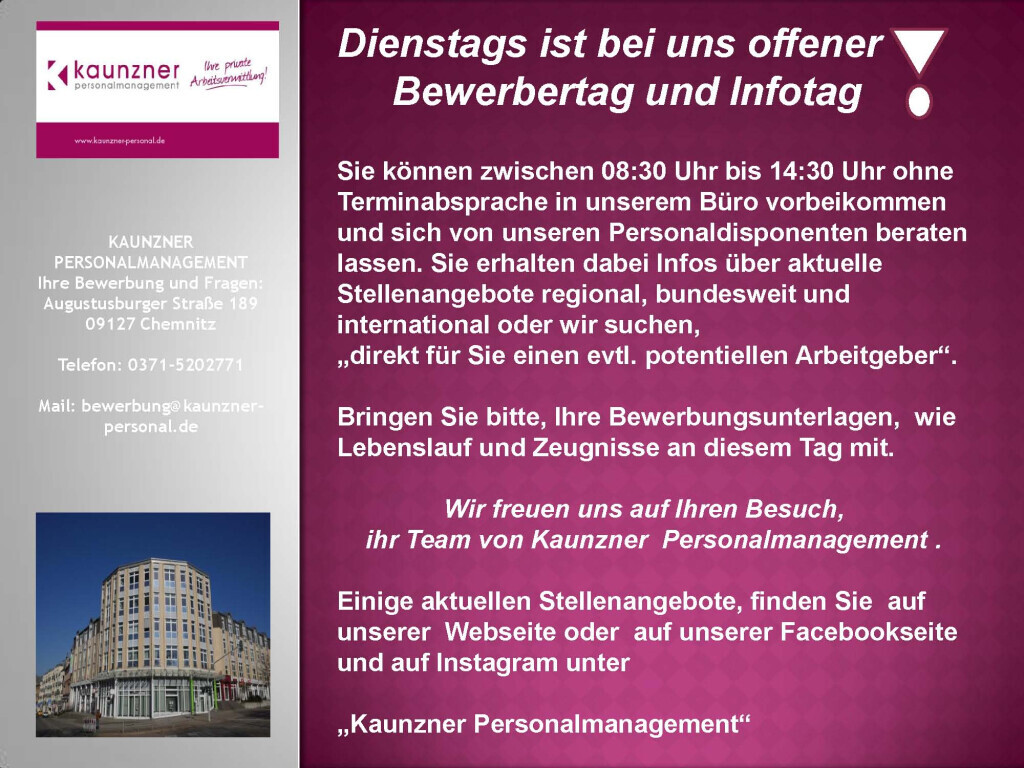 Bilder Kaunzner Personalmanagement