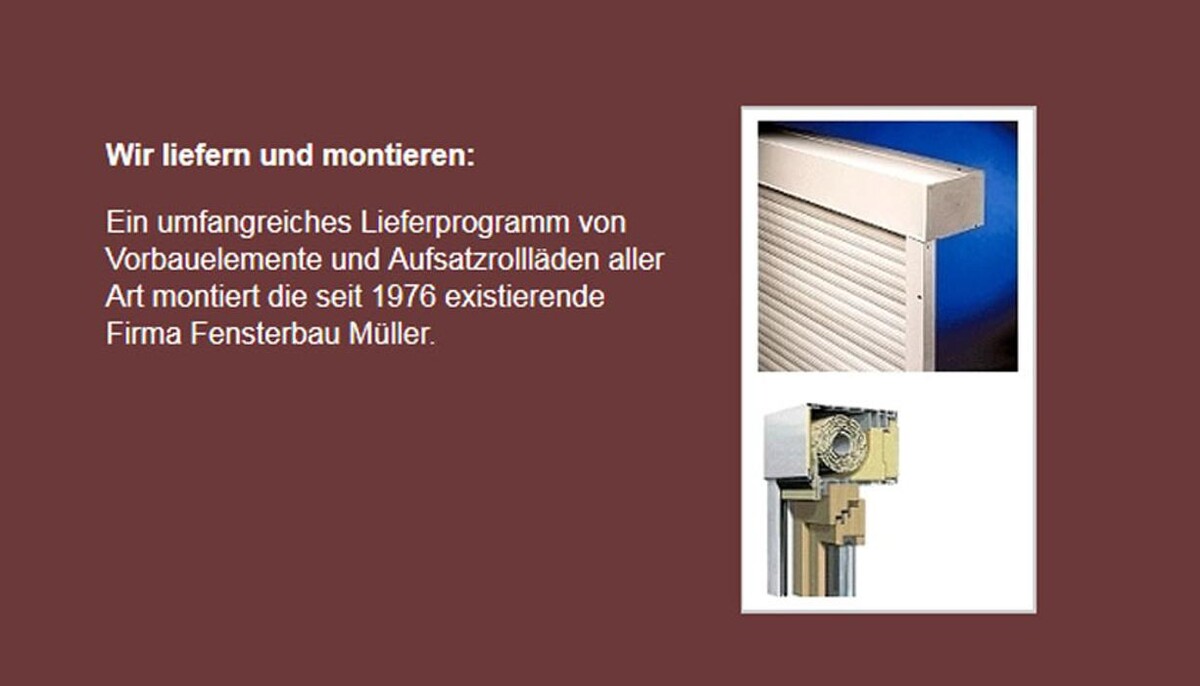 Bilder Fensterbau Müller GbR