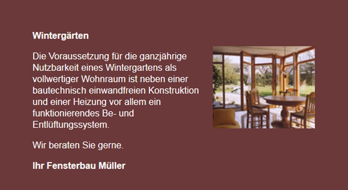 Bilder Fensterbau Müller GbR