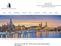 Kanzlei für Mietrecht und Immobilienrecht in Dresden website screenshot