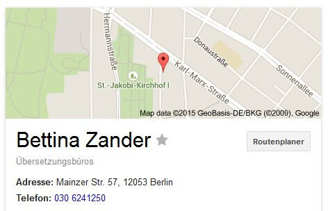 Bilder Bettina Zander Diplom-Übersetzerin