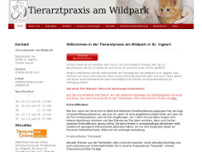 Tierarztpraxis am Wildpark, Dr. Tehnja Stock website screenshot