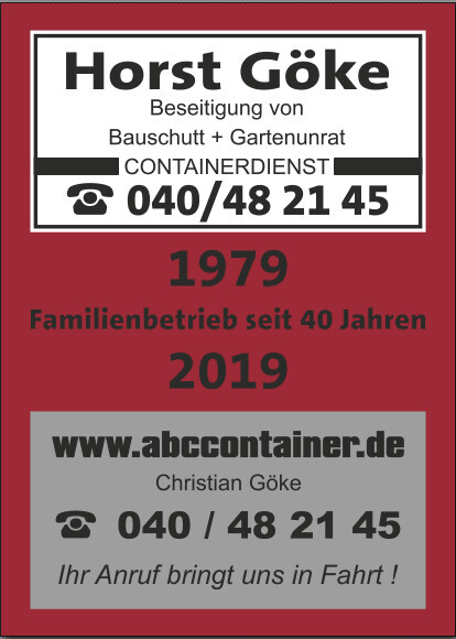 Abfall Bauschutt Container Christian Göke e.K. Logo
