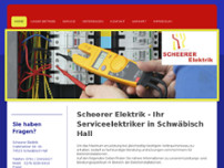Scheerer Elektrik website screenshot