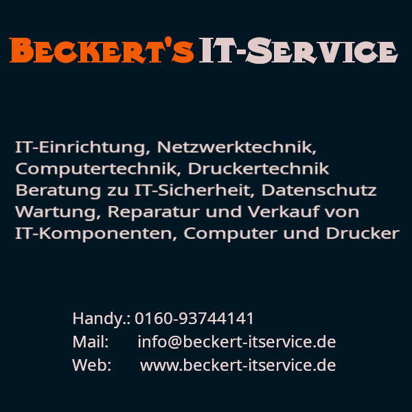 Bilder Beckert's  IT-Service