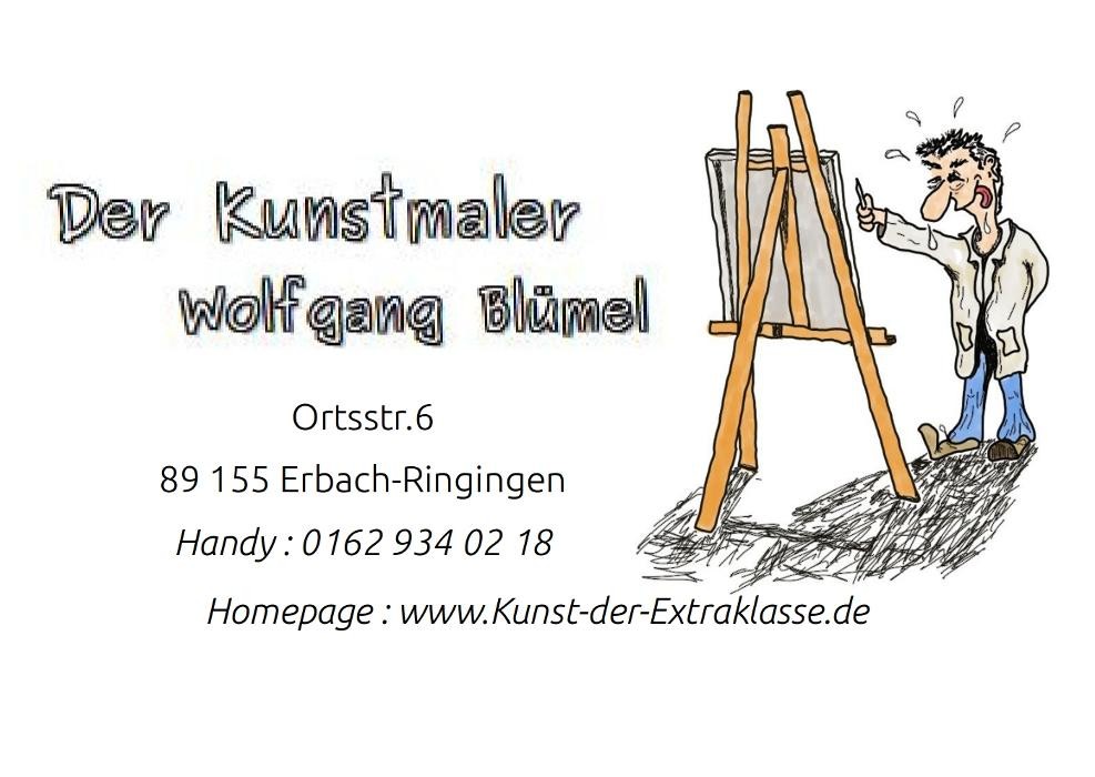 Der Kunstmaler Wolfgang Blümel Logo