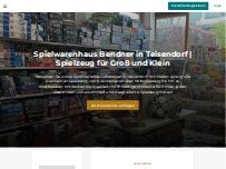Website Screenshot Spielwarenhaus Bendner