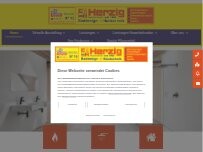 Website Screenshot Erich Herzig GmbH Bäder-Gas-Heizung-Sanitär