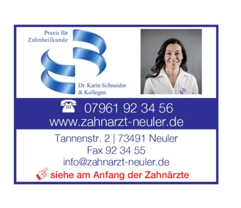 Bilder Zahnarztpraxis Dr. med. dent. Karin Schneider & Kollegen