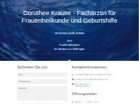 Website Screenshot Praxis für Gynäkologie Dr. med. Dorothee Krause