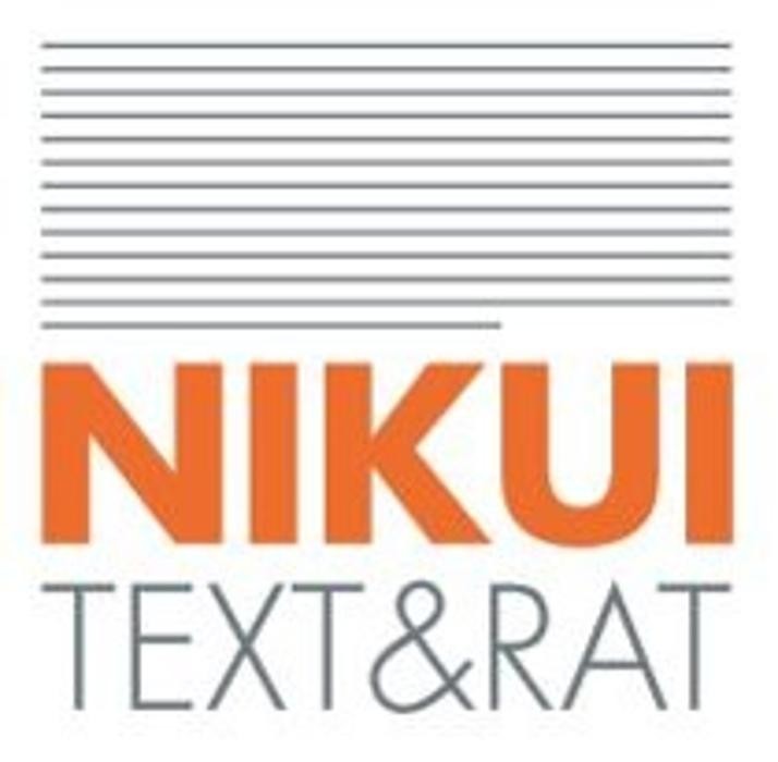 Nikui Text und Rat Logo