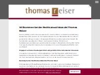 Website Screenshot Rechtsanwalt Thomas Reiser