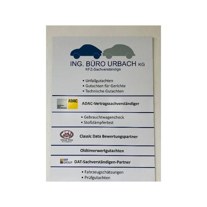 Bilder Ing.-Büro Urbach KG KFZ-Gutachter / TÜV SÜD Prüfstelle ADAC-Vertragsprüfstelle