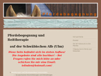 Pferdebegegnung Reittherapie website screenshot