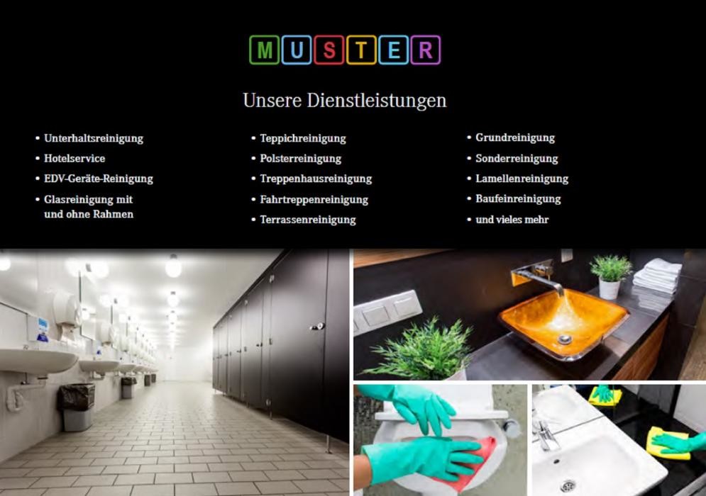 Bilder MUSTER - Gebäudereinigung