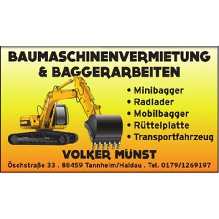 Bilder Baumaschinenvermietung - Baggerarbeiten Volker Münst