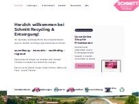 Website Screenshot Schmitt Recycling u. Entsorgung GmbH & Co. KG